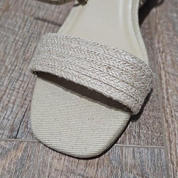 Joie Lila Beige Strappy Wedge Heels Size 9.5 - Picture 3 of 10